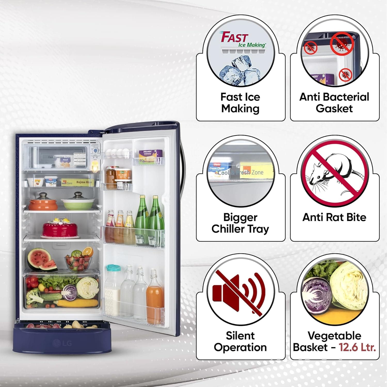 185L 5 Star Single Door Refrigerator preview 5