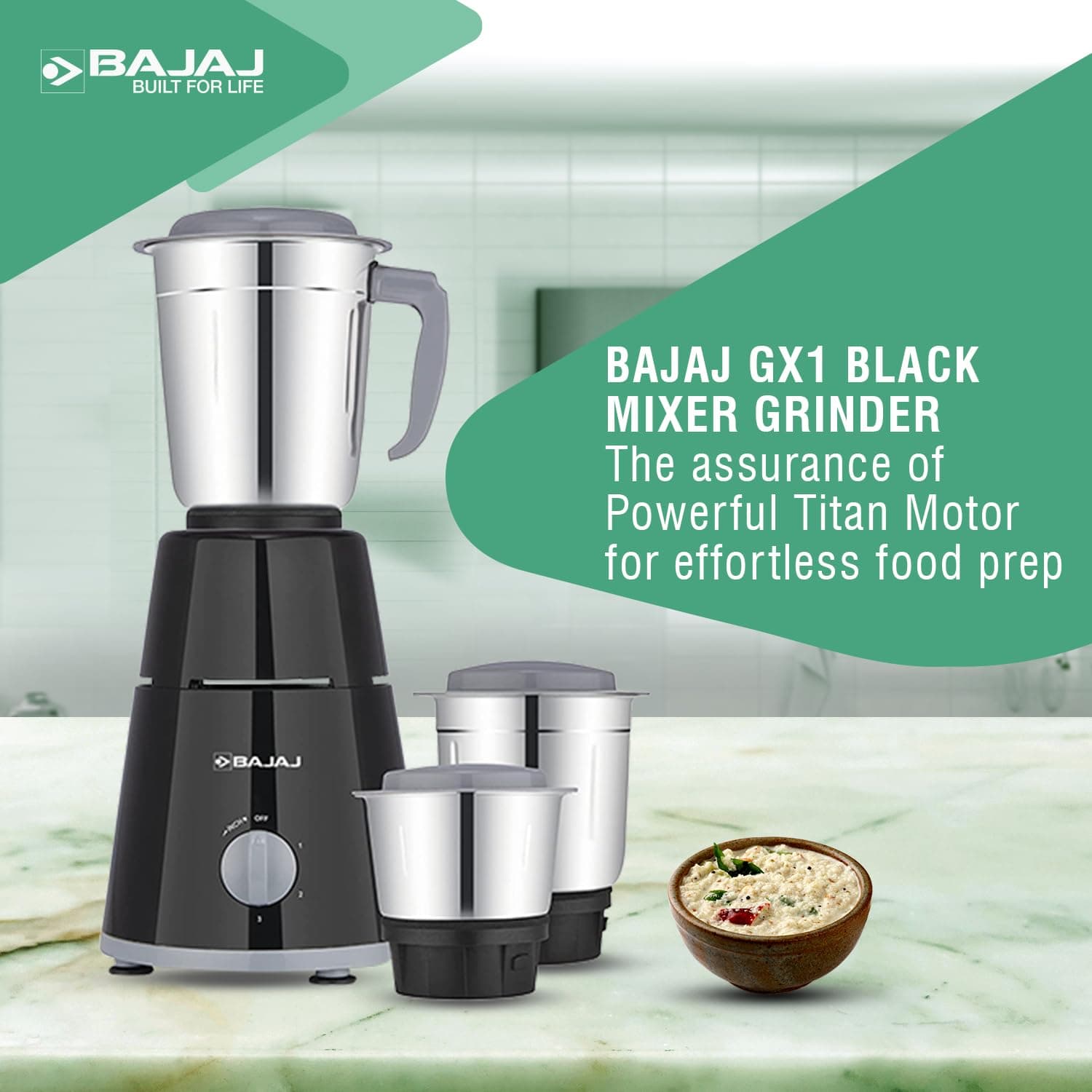 Bajaj GX-1 Mixer Grinder 500W preview 6