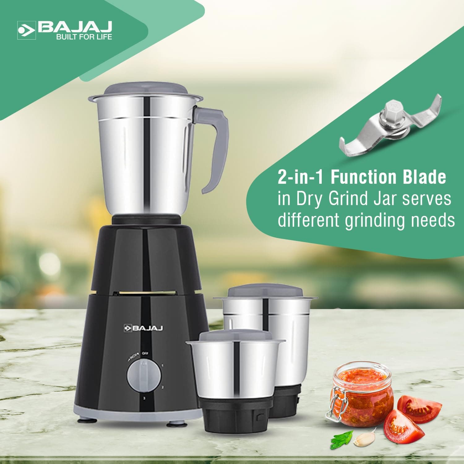 Bajaj GX-1 Mixer Grinder 500W preview 3