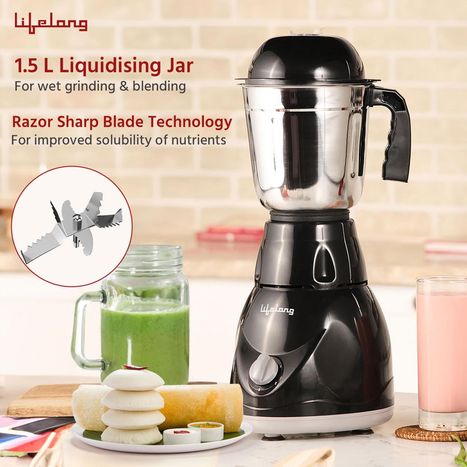 LLMG23 500W Mixer Grinder preview 7