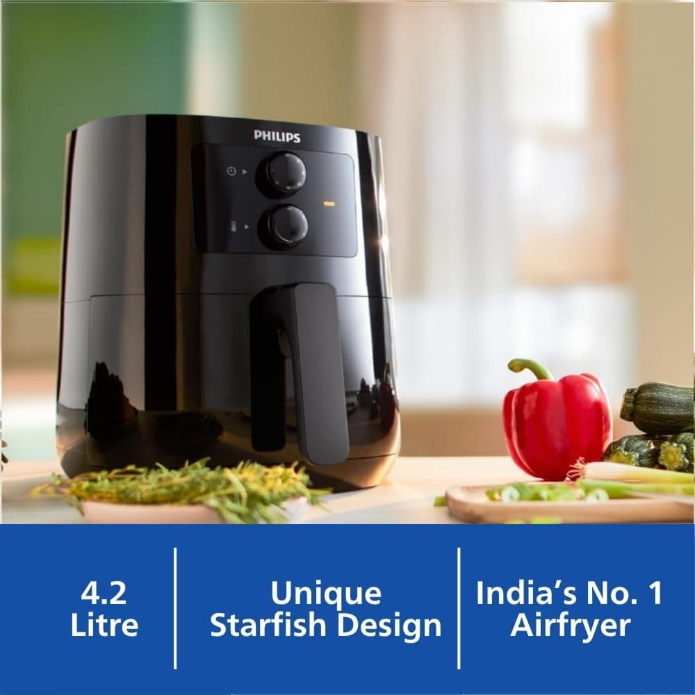 PHILIPS Air Fryer HD9200/90, uses up to 90% less fat preview 6