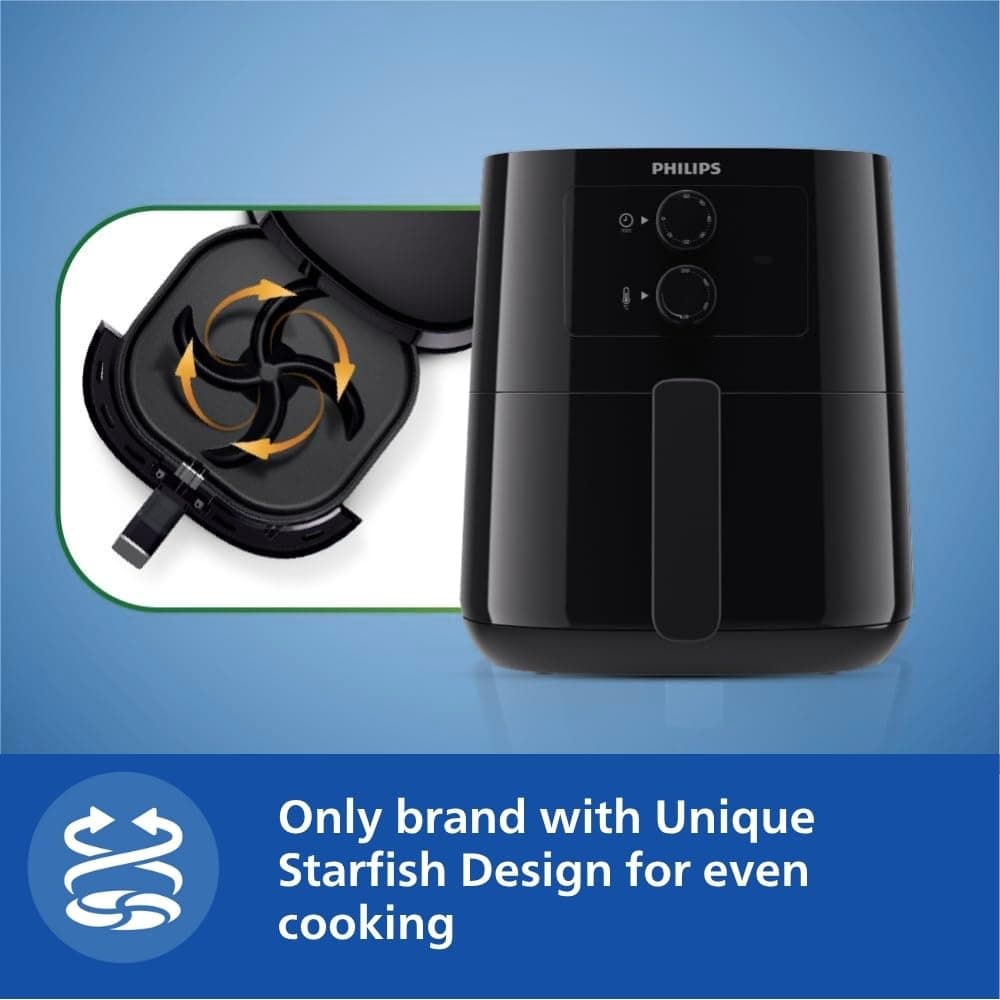 PHILIPS Air Fryer HD9200/90, uses up to 90% less fat preview 4