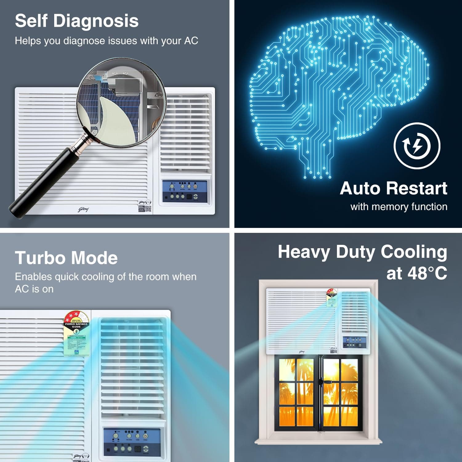 GODREJ WINDOW AC 1T 3* WFC12UTC3 preview 4