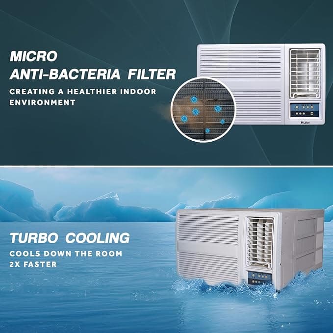 HAIER WINDOW AC 1T 3* HWU 12F-AOW3BN-FS preview 2