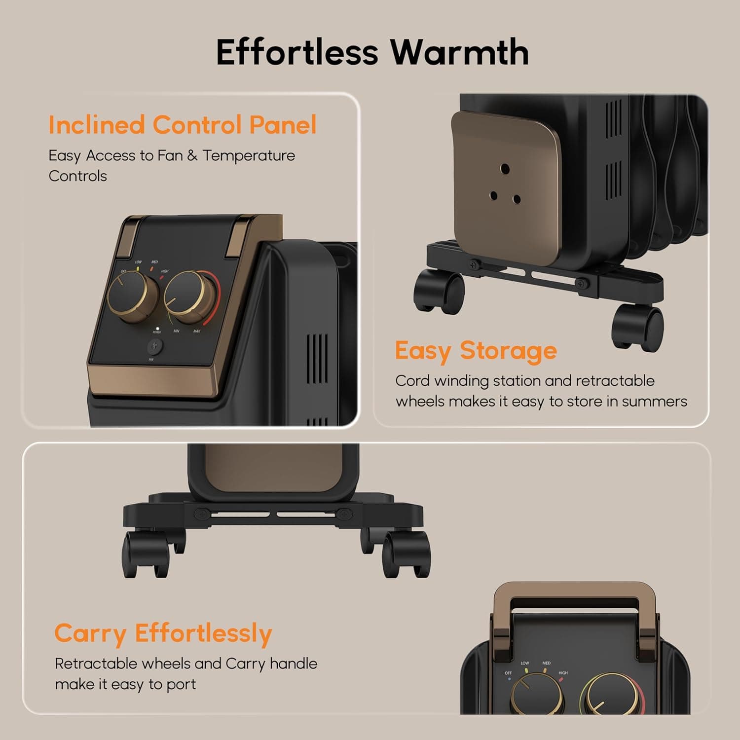 HAVELLS HEATER HESTIO BLK 9 WAVE FIN 2400W preview 7