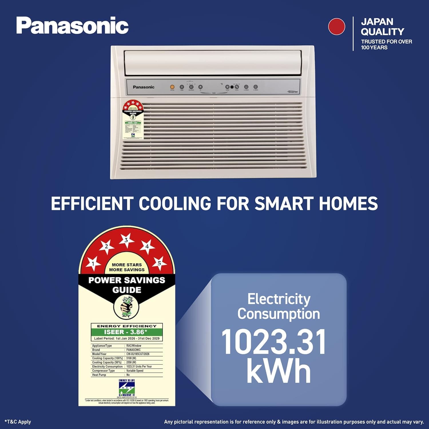 PANASONIC WAC 1.5T 5S INV CW-XU185CGT preview 3