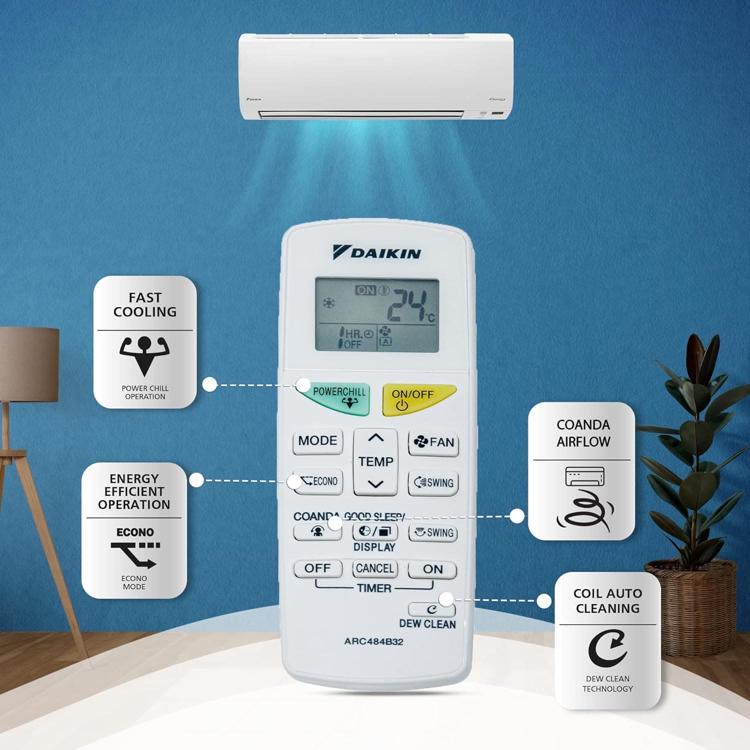 DAIKIN SAC 1.8T 3S INV FTKL60XV16VAA I/D preview 4