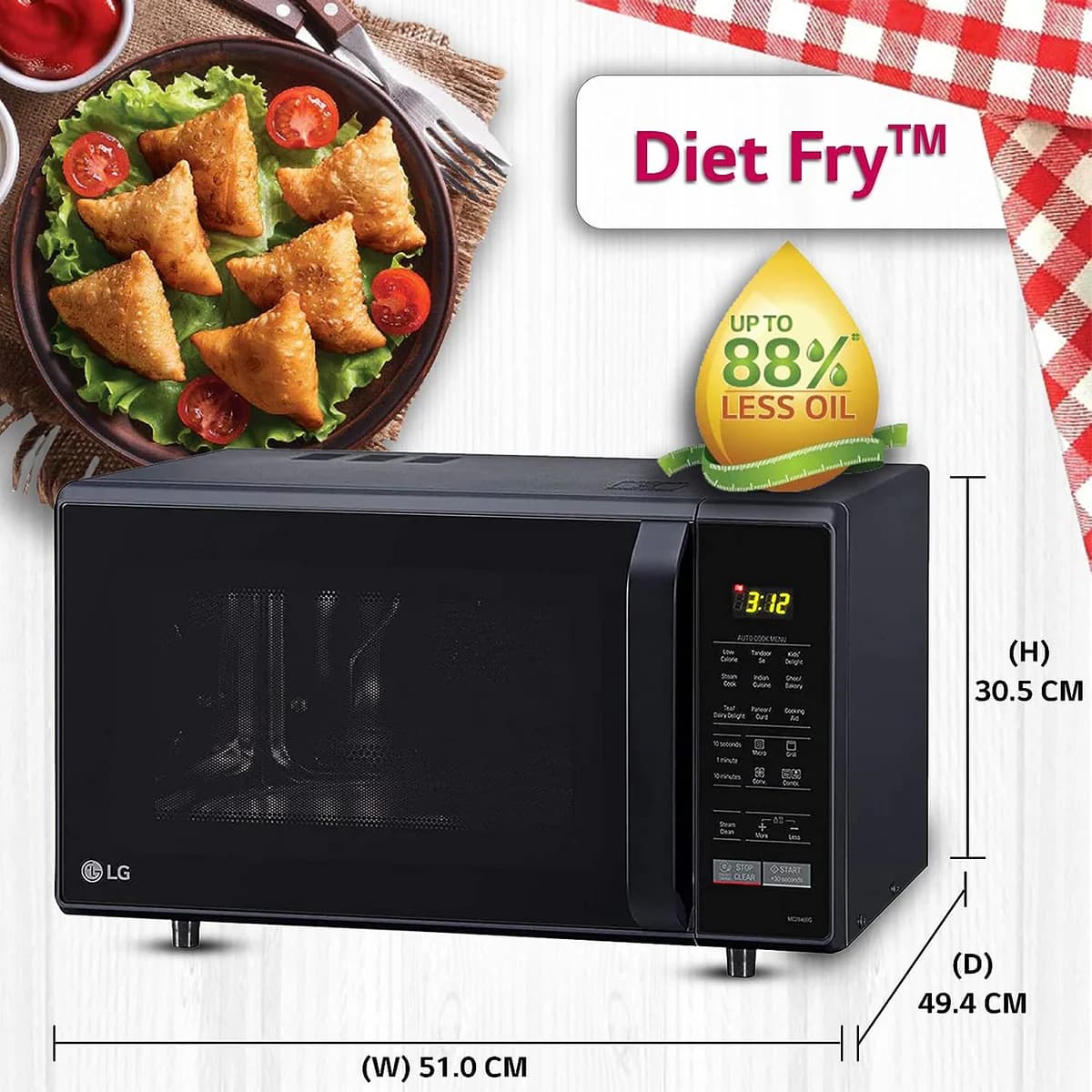 LG MICROWAVE MC2846BG preview 2