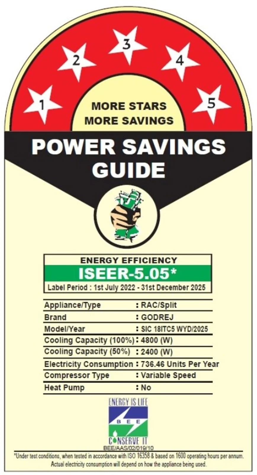 GODREJ INVERTER AC 1.5TON SIC 18ITC5-WYD I/D preview 5
