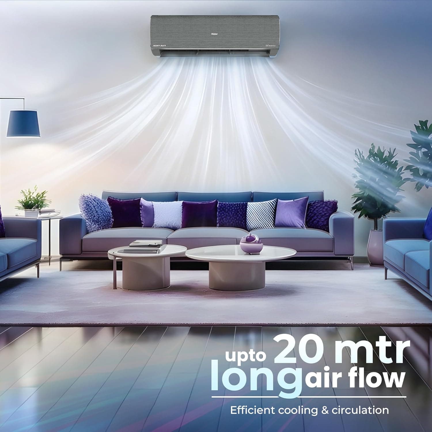 HAIER INVERTER SPLIT AC 1.6T 5* HS19G-MZAIP5BN I/D preview 3
