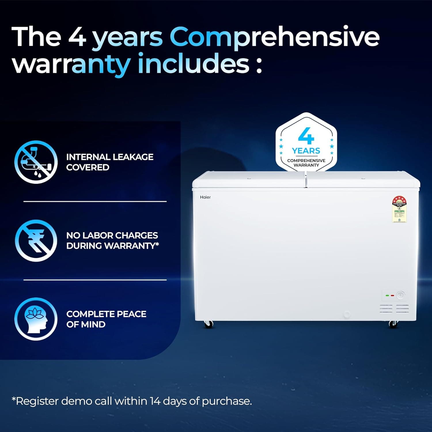 HAIER DEEP FREEZER HFC-500DPW5 preview 2
