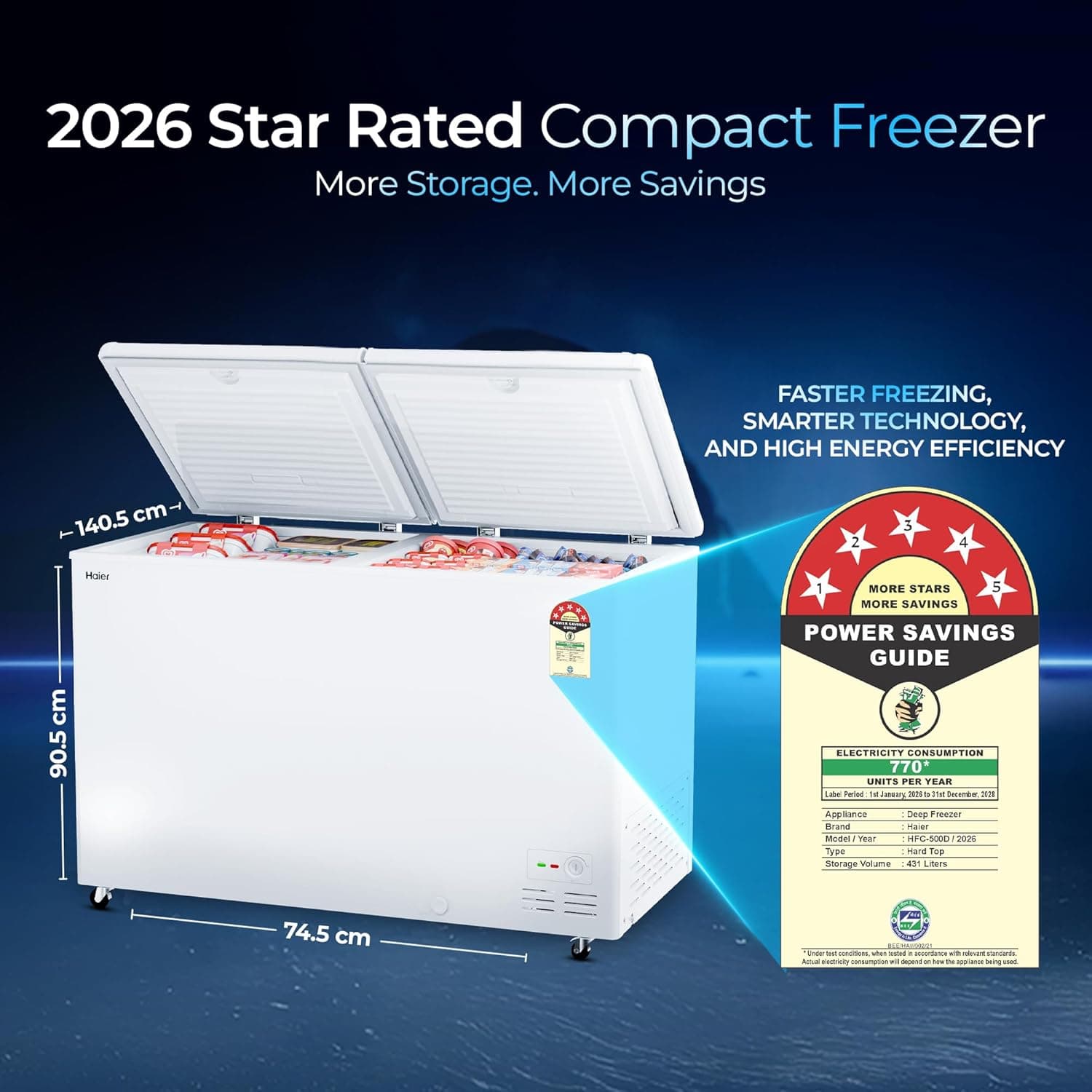 HAIER DEEP FREEZER HFC-500DPW5 preview 6