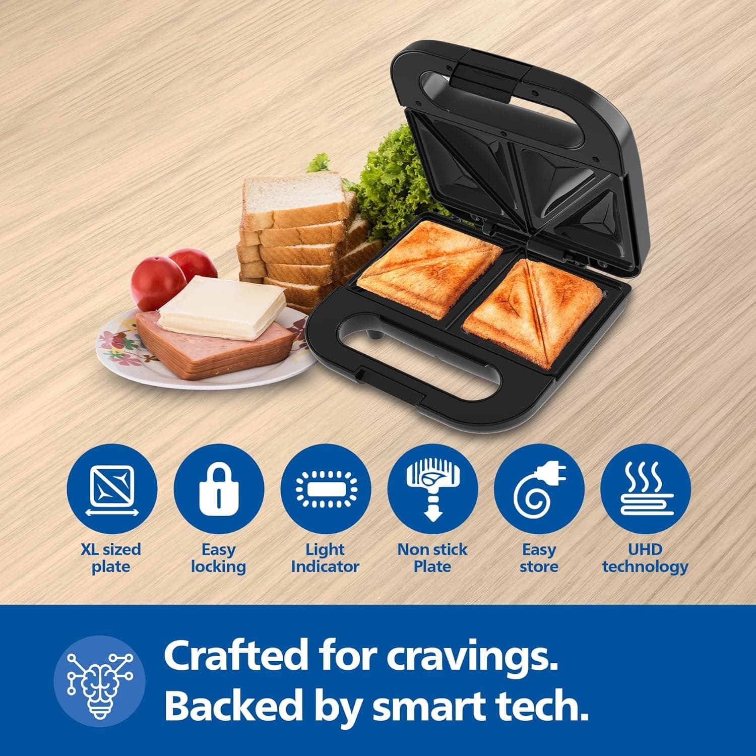 PHILIPS SANDWICH MAKER HD3000/80 preview 2