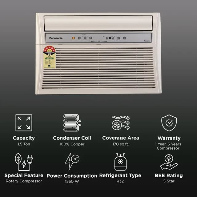 PANASONIC WAC 1.5T 5S INV CW-XU185CGT preview 2