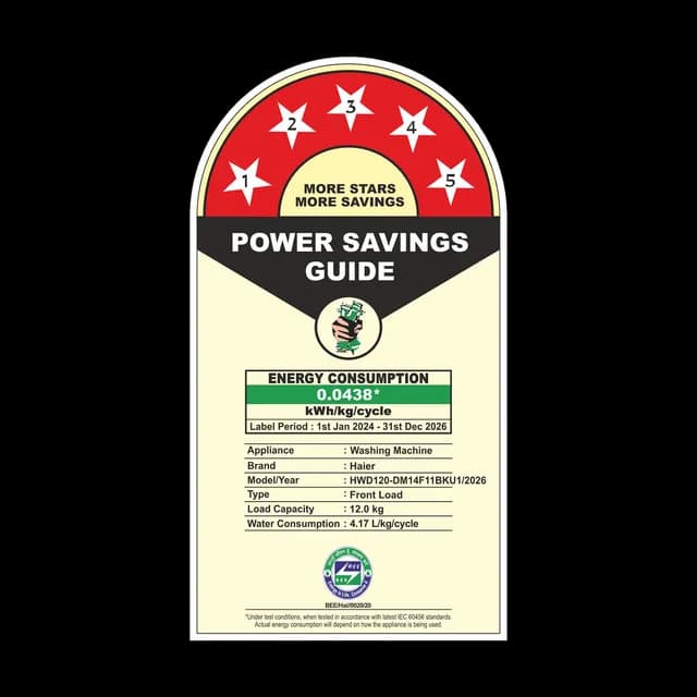 HAIER FRONT LOAD WM HW120-DM14F11BKU1 preview 8