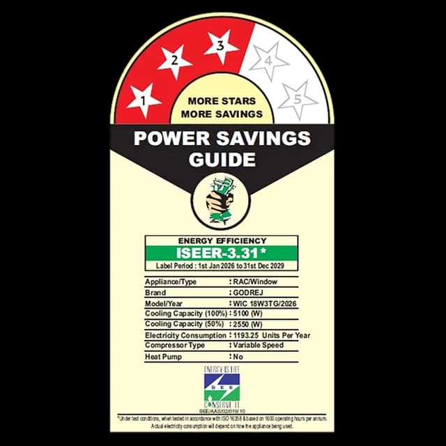 GODREJ WAC 1.5T 3S TR WIC 18W3TG WA preview 5