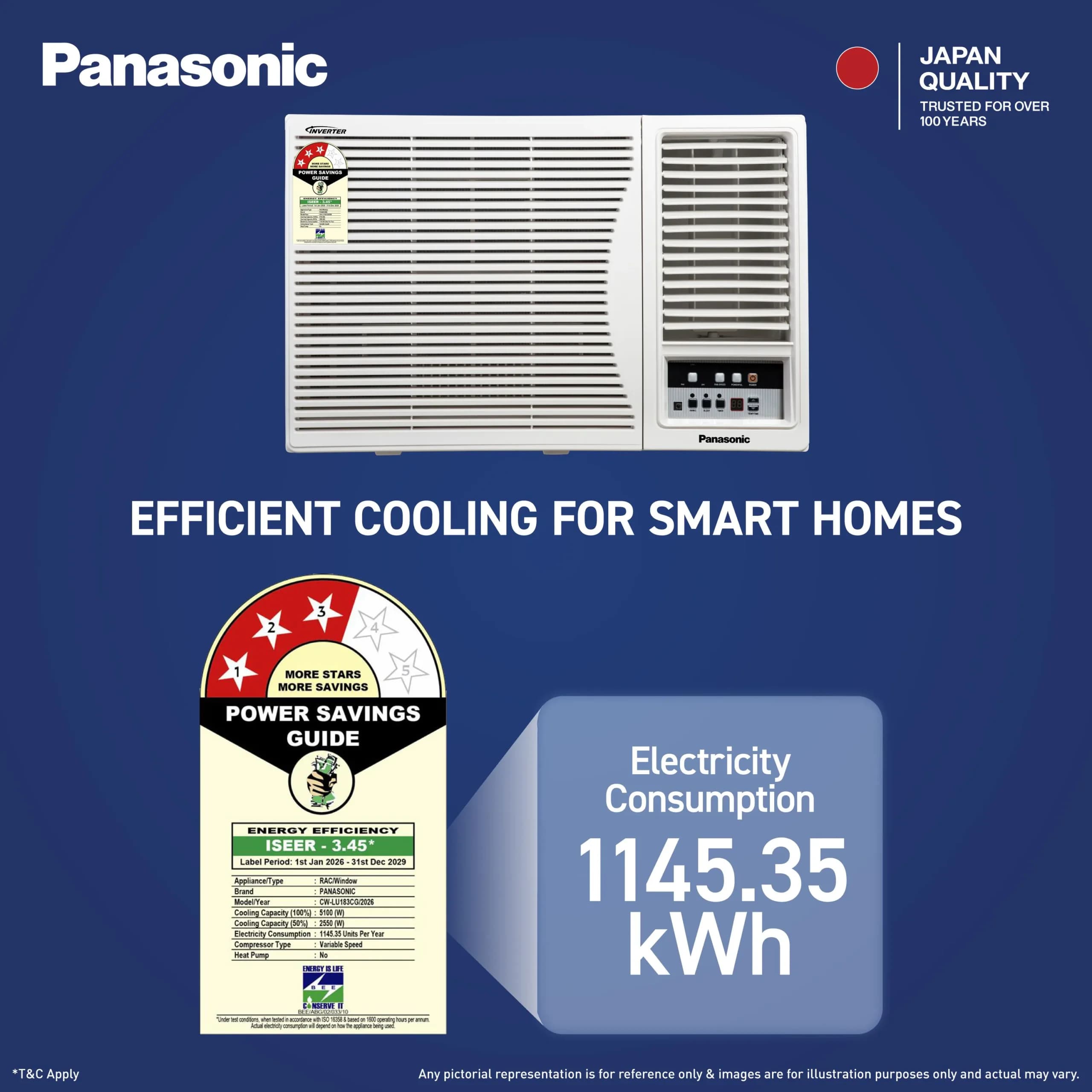 PANASONIC WAC 1.5T 3S INV CW-LU183CG preview 6