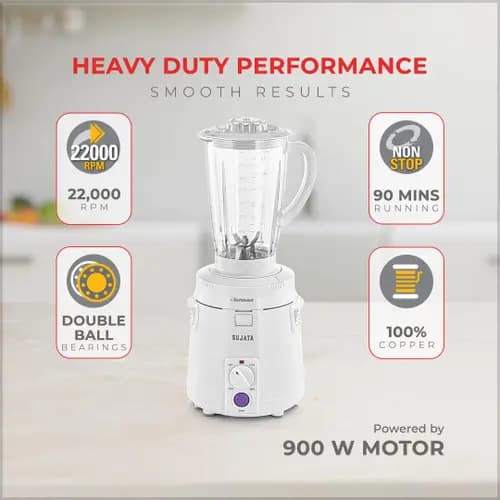 SUJATA SUPERMIX 900 WATT 3 JAR MIXER GRINDER preview 6