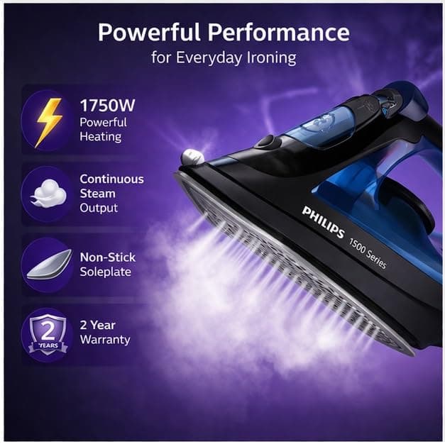 PHILIPS STEAM IRON DST1520/20 1750W preview 6