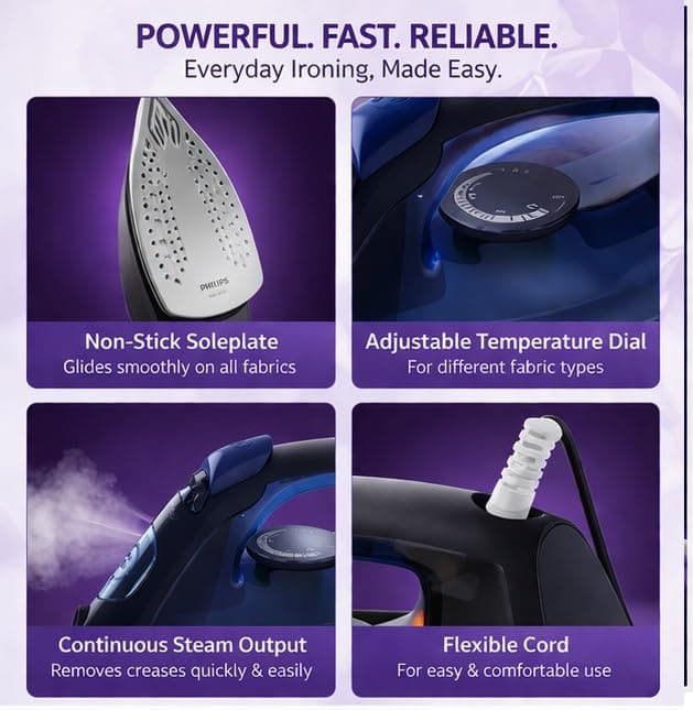 PHILIPS STEAM IRON DST1520/20 1750W preview 3