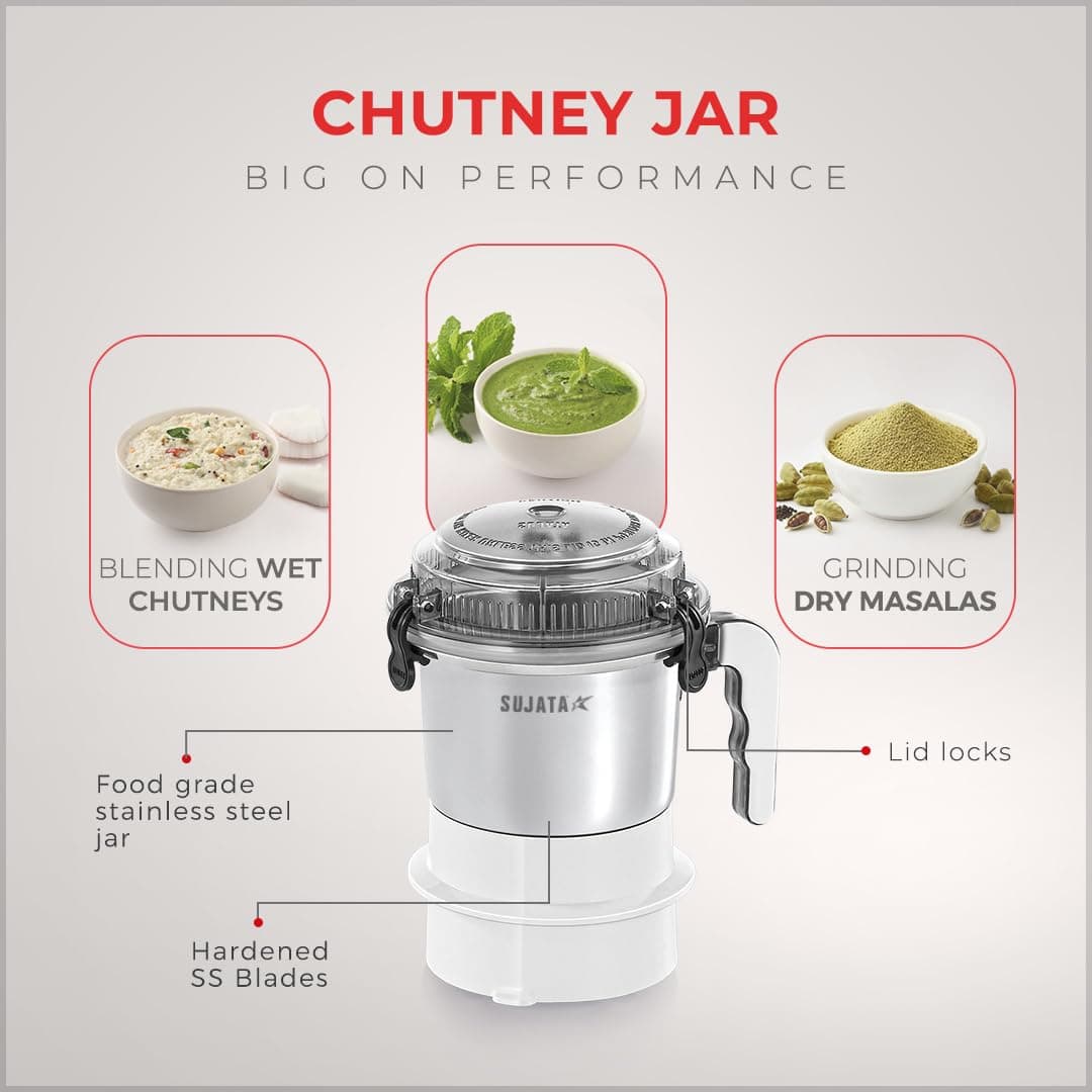 SUJATA MULTIMIX JUICER MIXER GRINDER 900 WATTS DOUBLE BALL preview 2