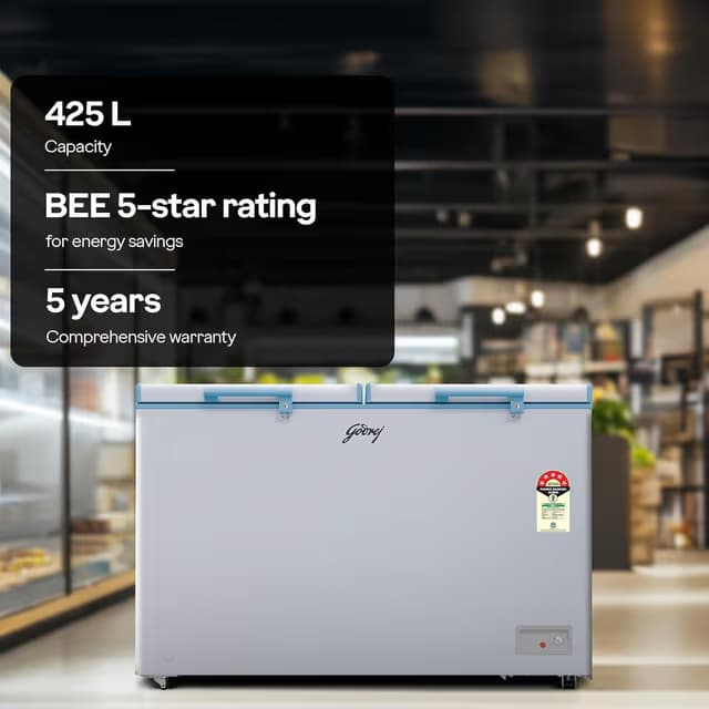 GODREJ 405L HARD TOP DEEP FREEZER DH ESNCH 430D 2HCLP RW preview 3