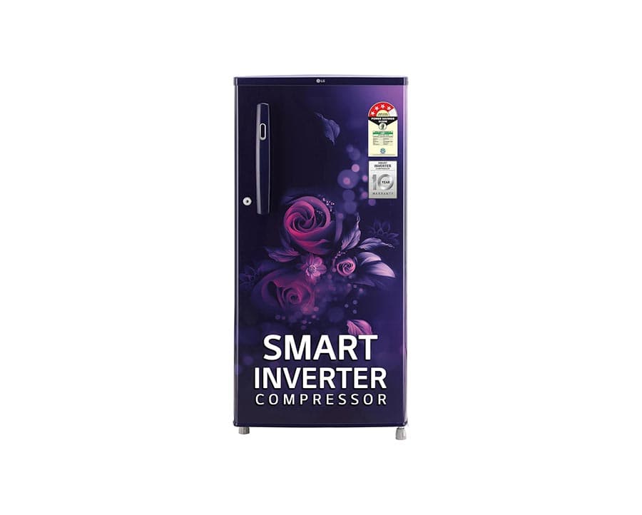 LG 185 L, 4 Star, Smart Inverter, Direct-Cool Single Door Refrigerator