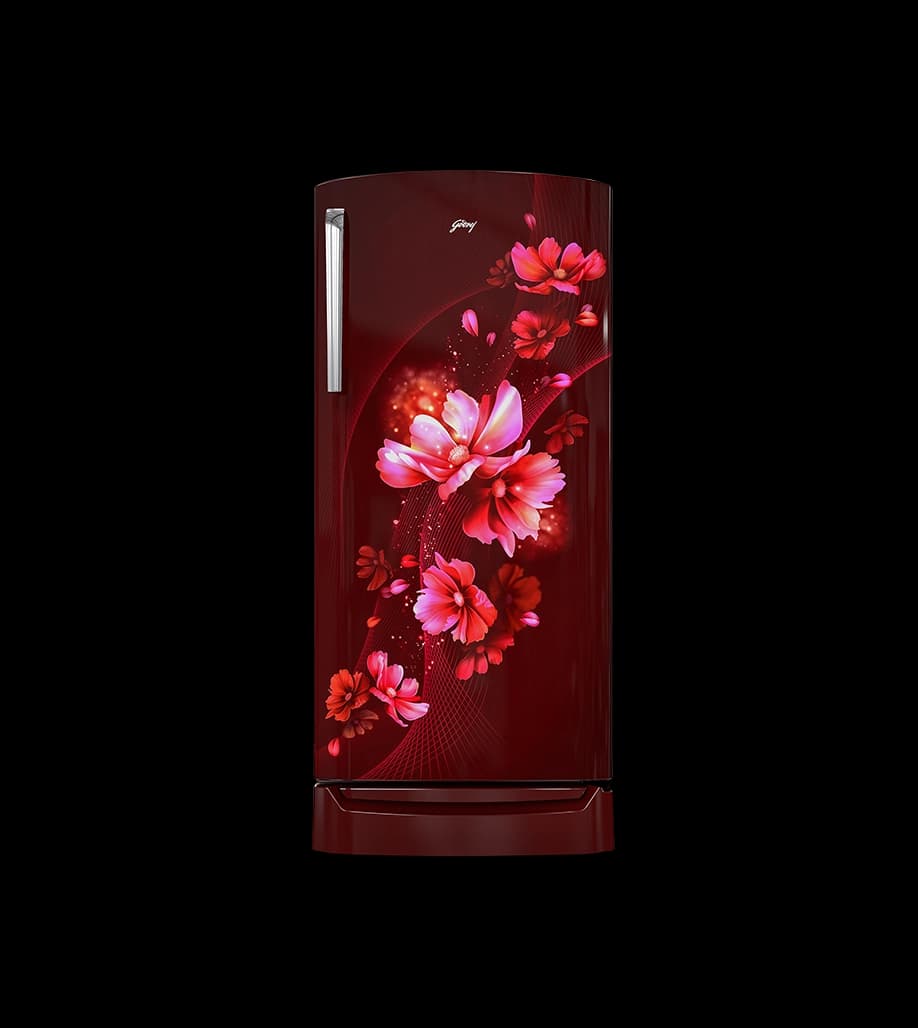Godrej 184L 3 Star single door refrigerator with Direct Cool, jumbo vegetable tray and large freezer in Aster Wine