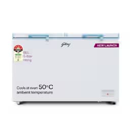 Godrej 405L 4 Star Hard Top Deep Freezer with Pentacool+ and convertible cooling in Royal White