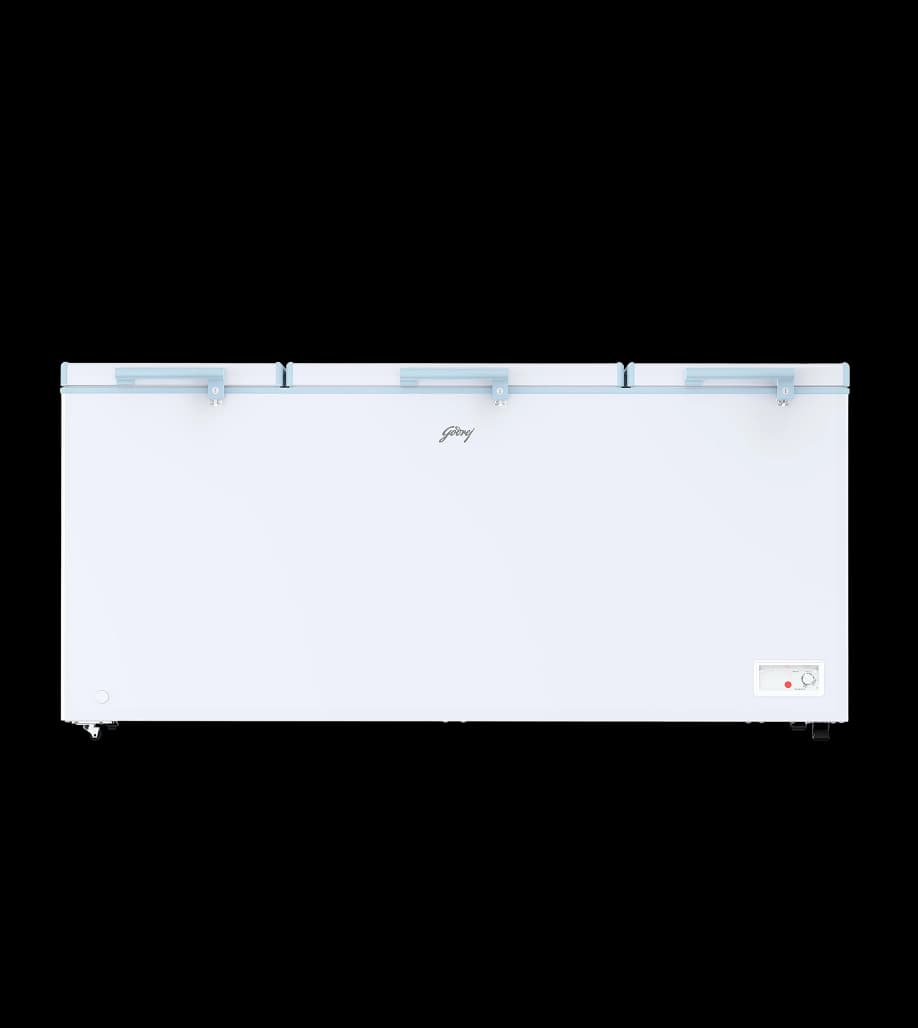 Godrej 594L 4 Star Hard Top Deep Freezer with Pentacool+ cooling and convertible technology in Royal White