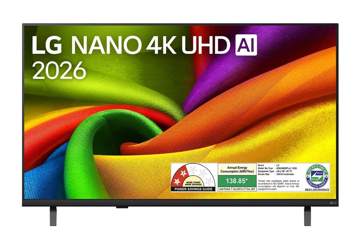 LG 43NU880BPLA 43 inch NANO 4K UHD AI Smart TV with alpha 7 AI Processor and Dolby Atmos