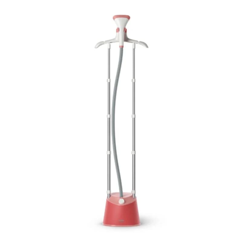 Philips STE1020/40 1800W standing garment steamer with 1.8L water tank in soft red