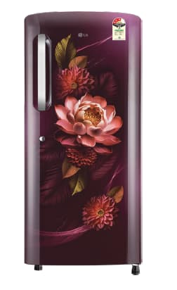 LG GLD1936YARW 185L 3 Star single door refrigerator with Smart Inverter Compressor and Fast Ice Making